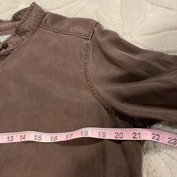 Kate Hill Brown Button Up Shirt - L - Picture 3 of 10